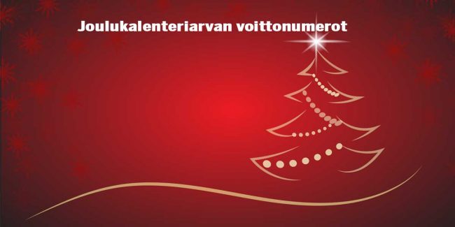 Joulukalenteriarvan-voittonumerot
