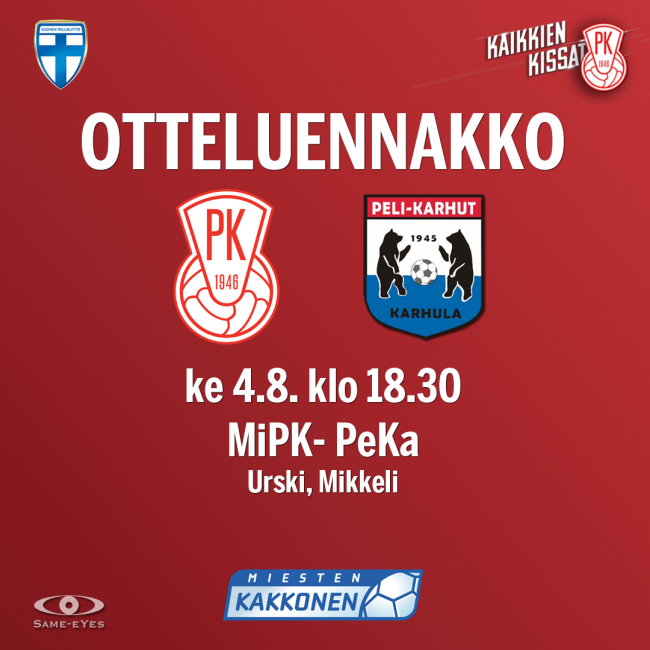Otteluennakko-MiPK-PeKa