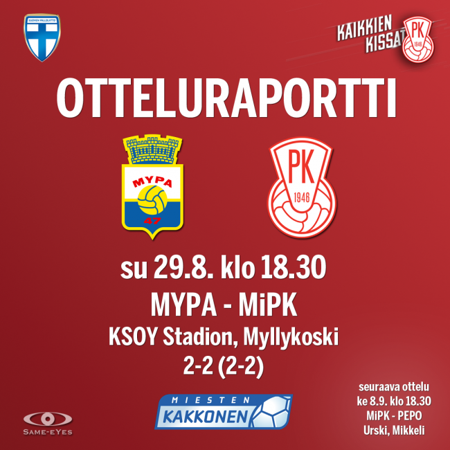 Otteluraportti-MYPA-MiPK