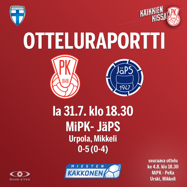 Otteluraportti-MiPK-JäPS