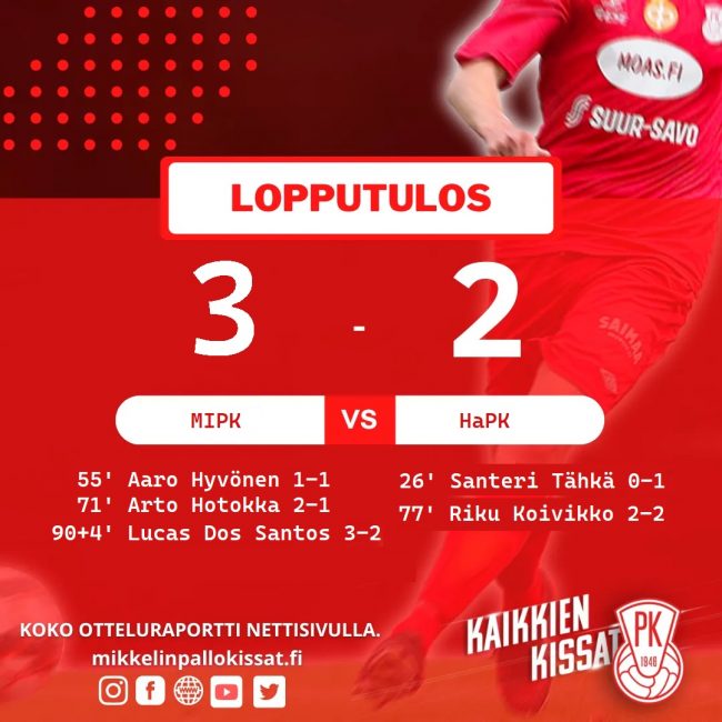 MiPK lopputulos