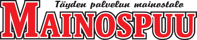 Mainospuu logo. Yritys tukee Mikkelin Pallo-Kissoja